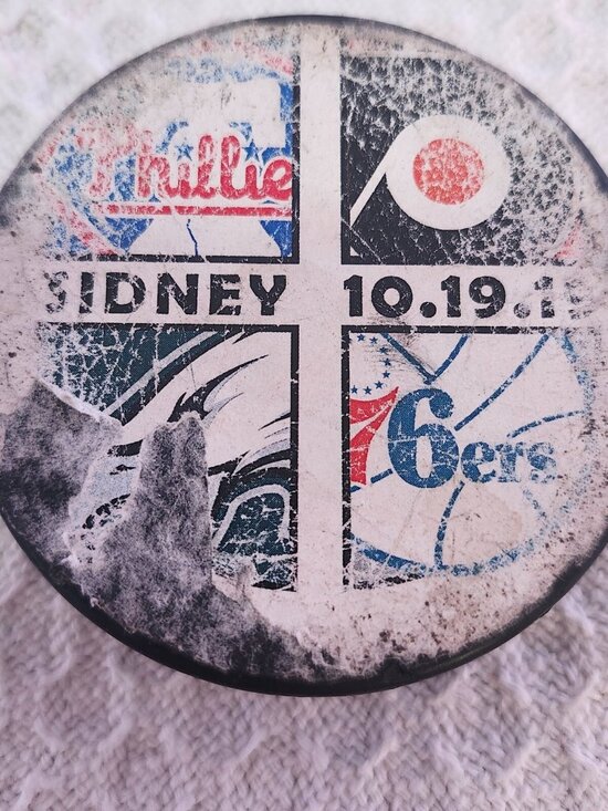 Rubena Other - Official Rubena Brand Hockey Puck - Philadelphia Sports Teams - Sidney 10.19.19